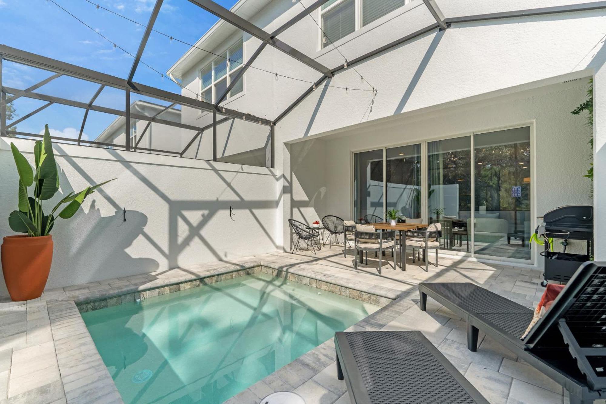 Upstay - Modern Family Townhouse W Private Pool Орландо Екстериор снимка